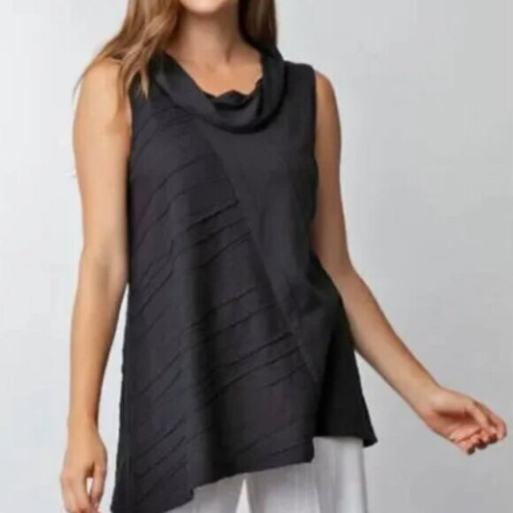 Habitat Stepped Hem Sleeveless Cowl Neck Top - Picture 1 of 8